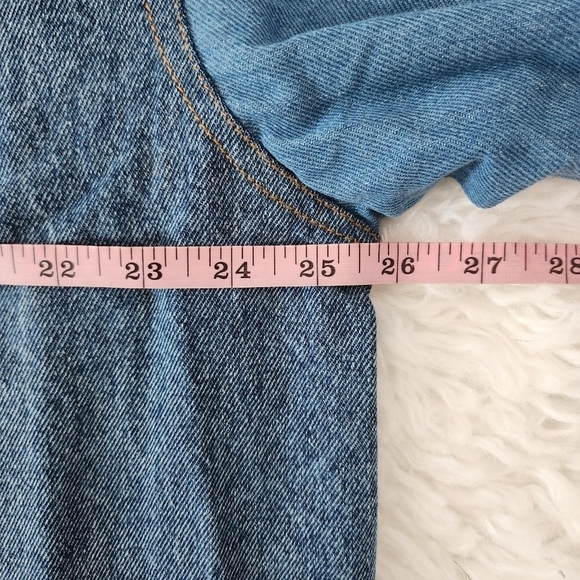 Thrill Jeans Plus Size Patchwork Cropped Jean Jacket. Size 1X. New. - Picture 6 of 10